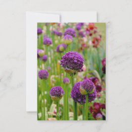 Alliums Mitteilungskarte