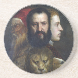 Alllegory der Besonnenheit - Titian (Tiziano) Untersetzer