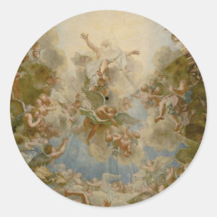 Allmächtiger Gott der Vater - Palast von Versaille Runder Aufkleber