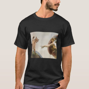 Allmächtiger Klaps Lustige Katze Gott Schöpfung Ad T-Shirt