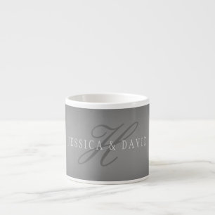 Allmählich wechselnder Gradient Grau Beliebiger Na Espressotasse