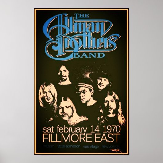 Allman Brothers Band Concert Poster (Vorne)