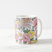 Allobermuster auf weißem Hintergrund Kaffeetasse (VorderseiteRechts)
