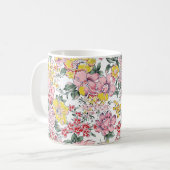 Allobermuster auf weißem Hintergrund Kaffeetasse (Vorderseite Links)