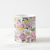 Allobermuster auf weißem Hintergrund Kaffeetasse (Mittel)