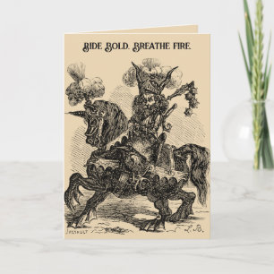 Alloces ein feuerspeiender, löwenköpfiger Soldat Karte