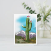 Allone Saguaro Postkarte (Stehend Vorderseite)