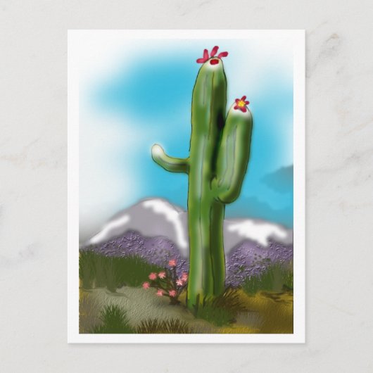 Allone Saguaro Postkarte (Vorderseite)
