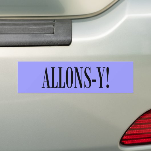 Allons-y! Autoaufkleber (Auf Auto)