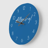 Allons-y Große Wanduhr (Winkel)