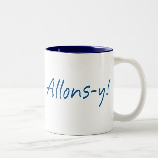 Allons-y Zweifarbige Tasse (Rechts)