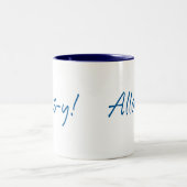 Allons-y Zweifarbige Tasse (Mittel)