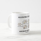 Allopatric Speciation unter Frucht-Fliegen Kaffeetasse (Vorderseite Links)