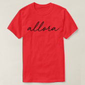Allora Italian Quote Sticker T-Shirt (Design vorne)