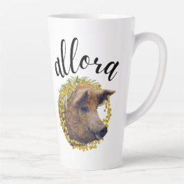 Allora (mit einem Blume-Kranz aus Wollschwein und Milchtasse