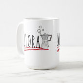 Allora und Moka Espresso Maker Kaffeetasse (Vorderseite Links)