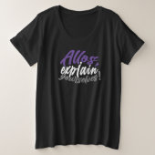 Allos, erkläre dir selbst! (Skript) Große Größe T-Shirt (Design vorne)
