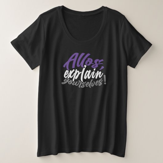 Allos, erkläre dir selbst! (Skript) Große Größe T-Shirt (Design vorne)