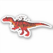 Allosaurus Aufkleber (Vorderseite)