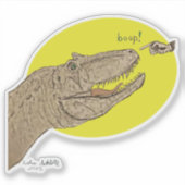 Allosaurus Boop Aufkleber (Vorderseite)