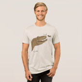 Allosaurus Boop T-shirt Front Design & Back Tri-Blend Shirt (Vorderseite voll)