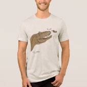 Allosaurus Boop T-shirt Front Design & Back Tri-Blend Shirt (Vorderseite)
