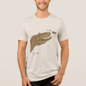 Allosaurus Boop T-shirt Front Only Design Tri-Blend Shirt (Vorderseite)