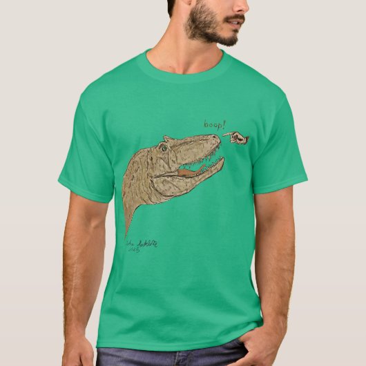 Allosaurus Boop T-Shirt Vorderdesign (Vorderseite)