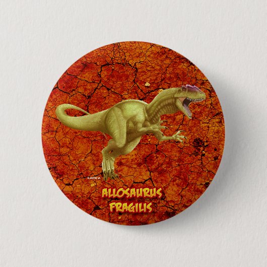 Allosaurus Button (Vorderseite)