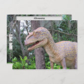 Allosaurus - Dinosaur - Lernkarte Postkarte (Vorne/Hinten)
