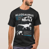 Allosaurus Fact Sheet T - Shirt (Vorderseite)