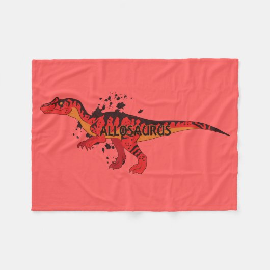Allosaurus Fleecedecke (Vorderseite (Horizontal))