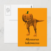 Allosaurus halloweenis postkarte (Vorne/Hinten)