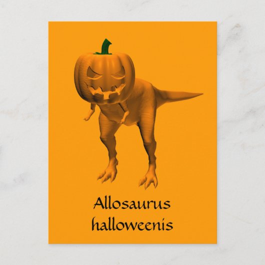Allosaurus halloweenis postkarte (Vorderseite)