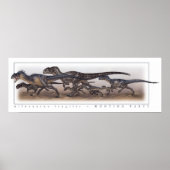 Allosaurus Jagd Party Poster (Vorne)