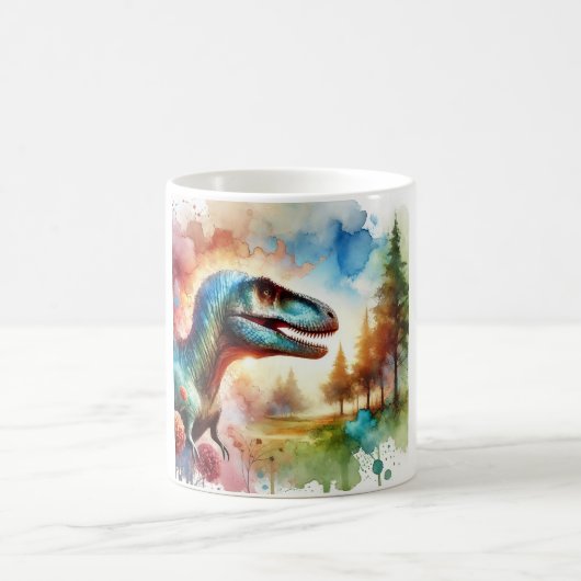 Allosaurus Majesty 100724AREF112 - Watercolor Kaffeetasse (Mittel)