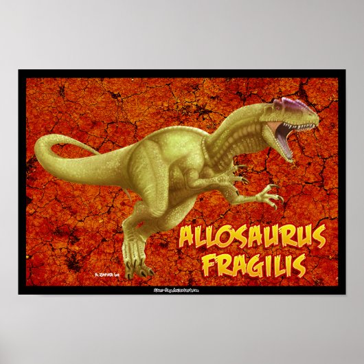 Allosaurus Poster (Vorne)
