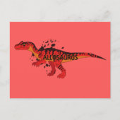 Allosaurus Postkarte (Vorderseite)