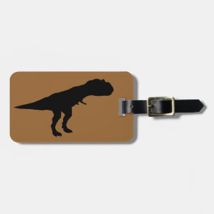 Allosaurus-Silhouette Gepäckanhänger
