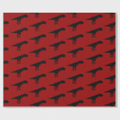 Allosaurus-Silhouette Geschenkpapier (Flach)