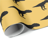 Allosaurus-Silhouette Geschenkpapier (Rolleneckpunkt)