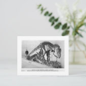 Allosaurus skelettartige Postkarte (Stehend Vorderseite)