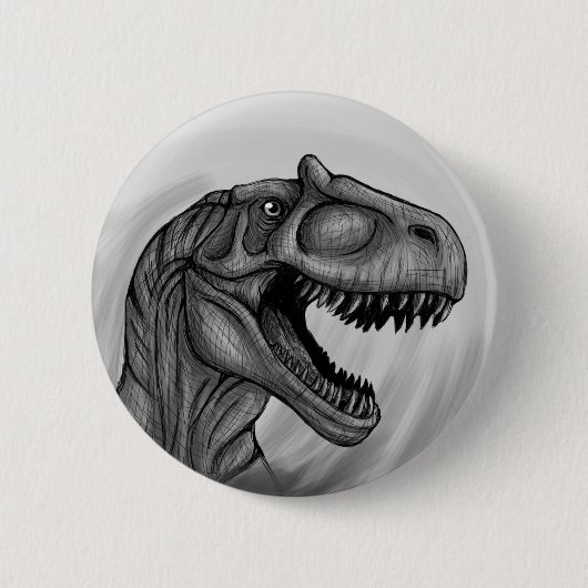 Allosaurus Sketch Button (Vorderseite)