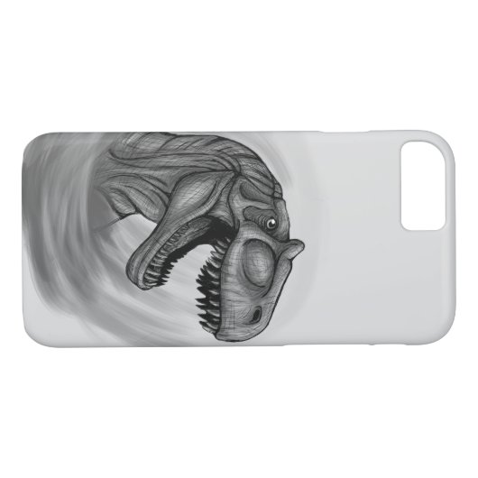 Allosaurus Sketch Case-Mate iPhone Hülle (Rückseite (Horizontal))
