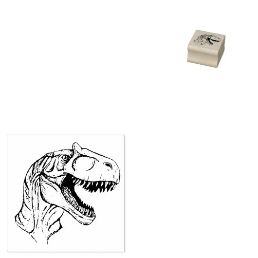 Allosaurus Sketch Gummistempel (Stempel)