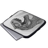 Allosaurus Sketch Laptopschutzhülle (Vorne Knopf)