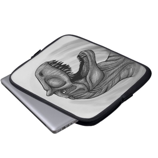 Allosaurus Sketch Laptopschutzhülle (Vorne Knopf)