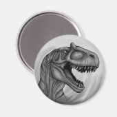 Allosaurus Sketch Magnet (Vorderseite/Rückseite)