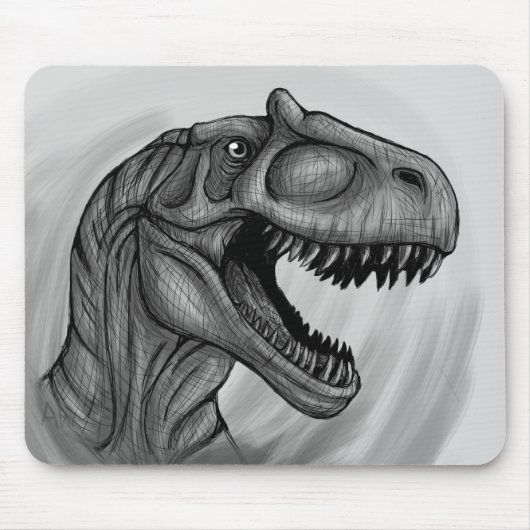 Allosaurus Sketch Mousepad (Vorne)