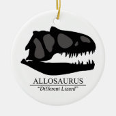Allosaurus Skull Keramikornament (Vorne)